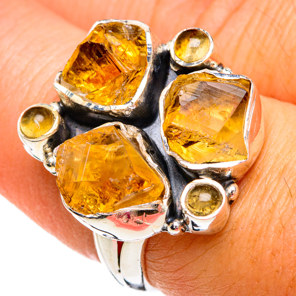 Citrine Rings handcrafted by Anasilvercos - RING81186
