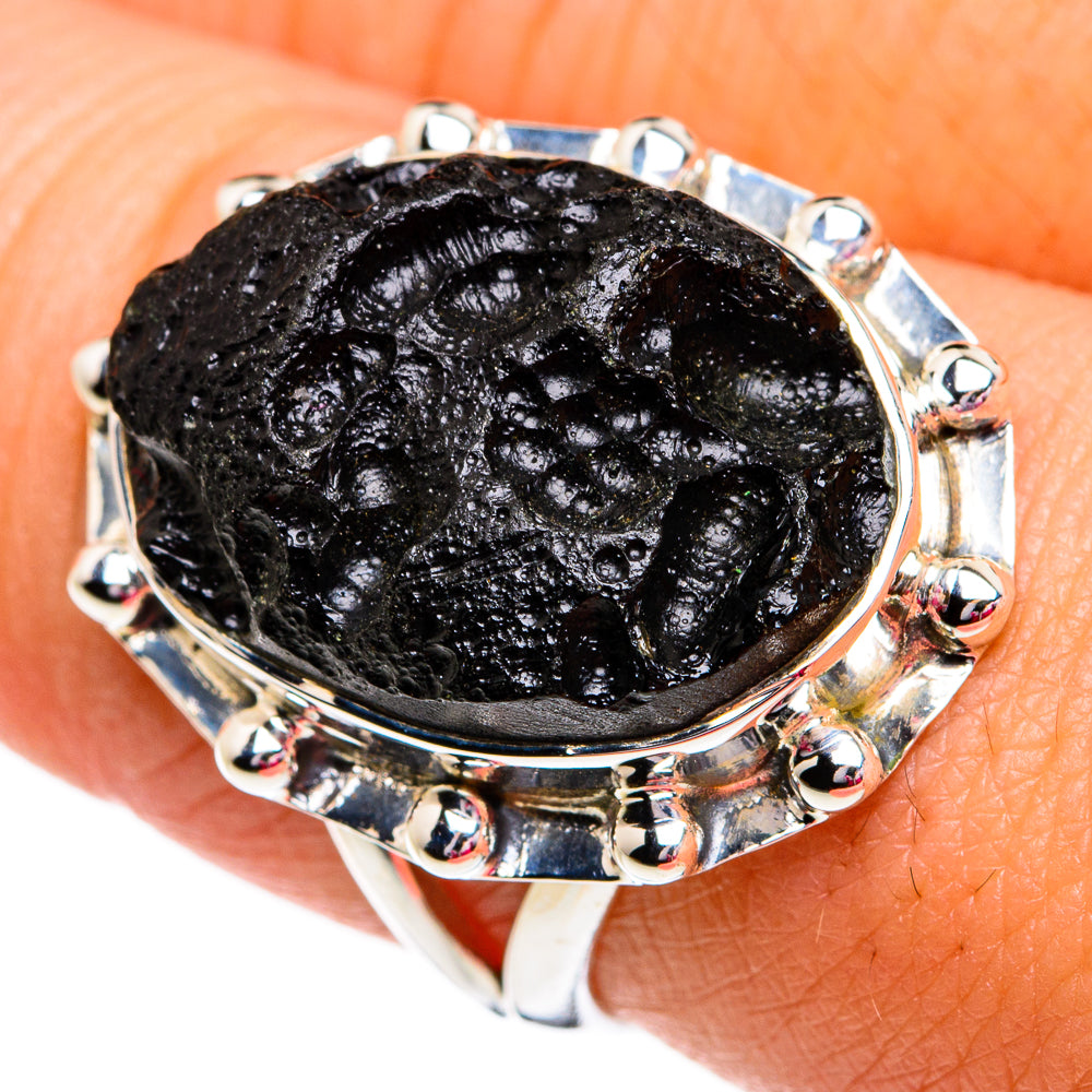 Tektite Rings handcrafted by Anasilvercos - RING81194