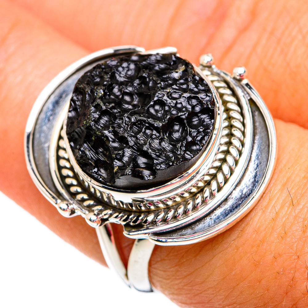 Tektite Rings handcrafted by Anasilvercos - RING81195