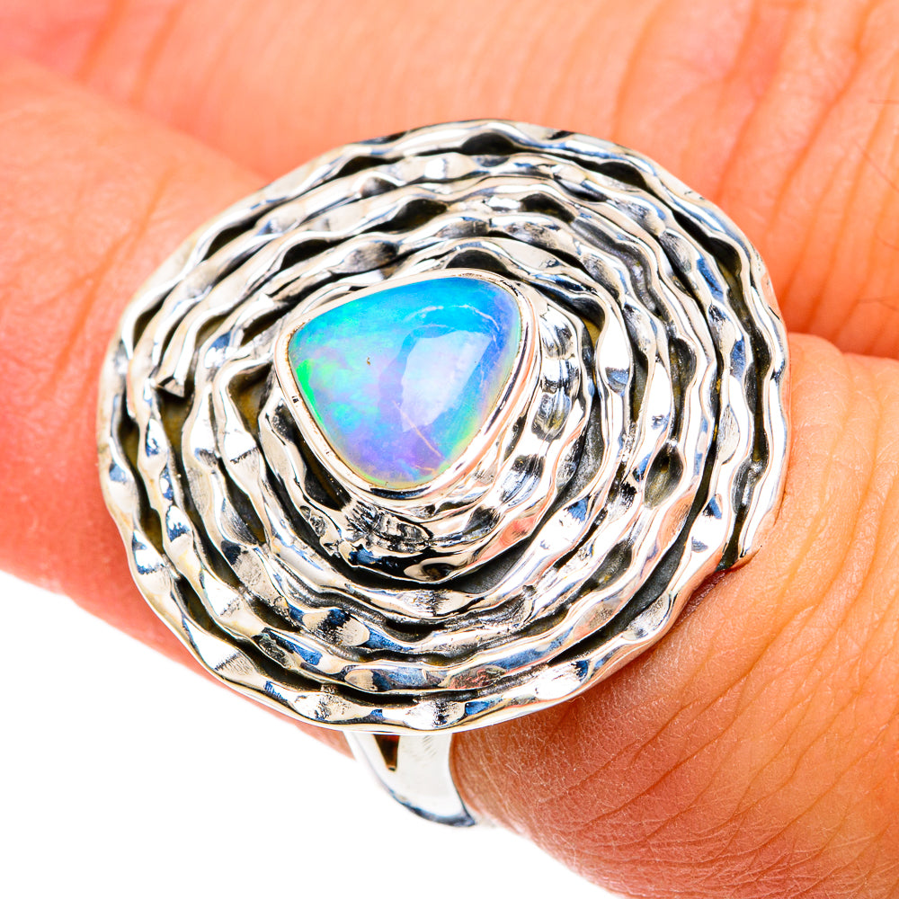 Ethiopian Opal Rings handcrafted by Anasilvercos - RING81201