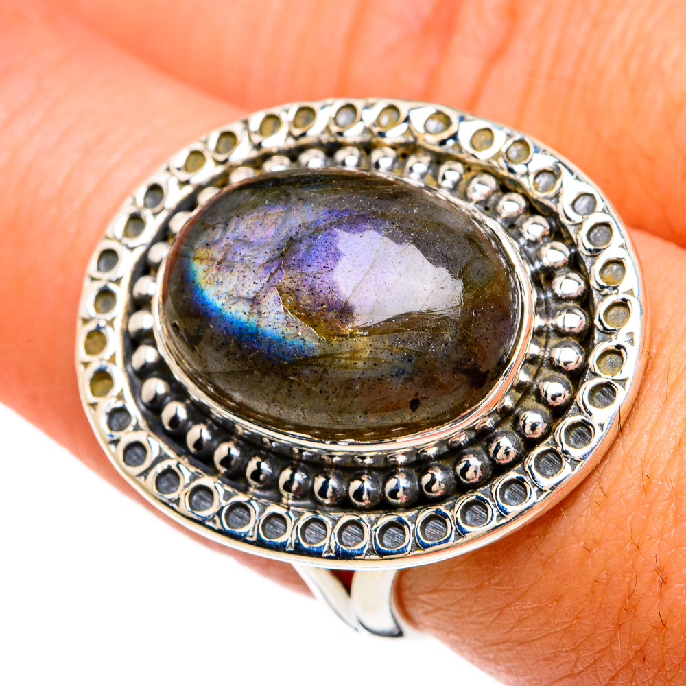 Labradorite Rings handcrafted by Anasilvercos - RING81227