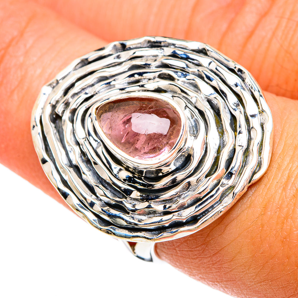 Pink Tourmaline Rings handcrafted by Anasilvercos - RING81256