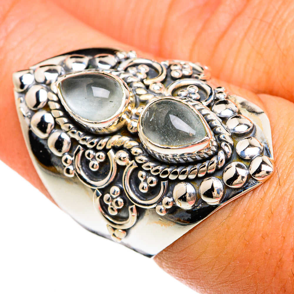 Aquamarine Rings handcrafted by Anasilvercos - RING81271