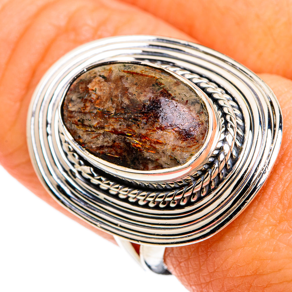 Astrophyllite Rings handcrafted by Anasilvercos - RING81281