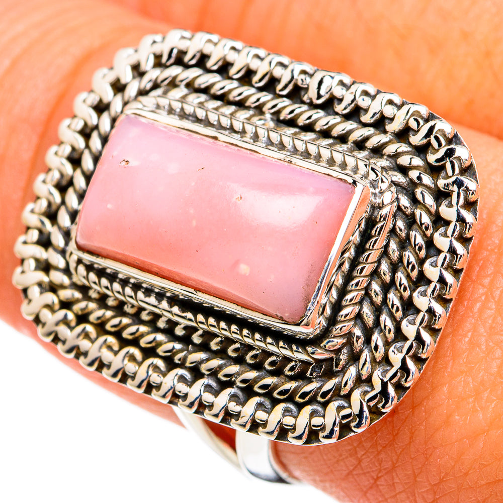 Pink Opal Rings handcrafted by Anasilvercos - RING81286