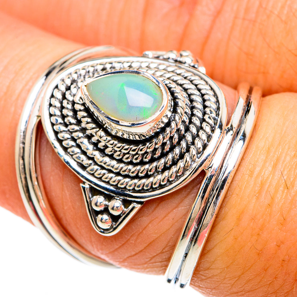 Ethiopian Opal Rings handcrafted by Anasilvercos - RING81295