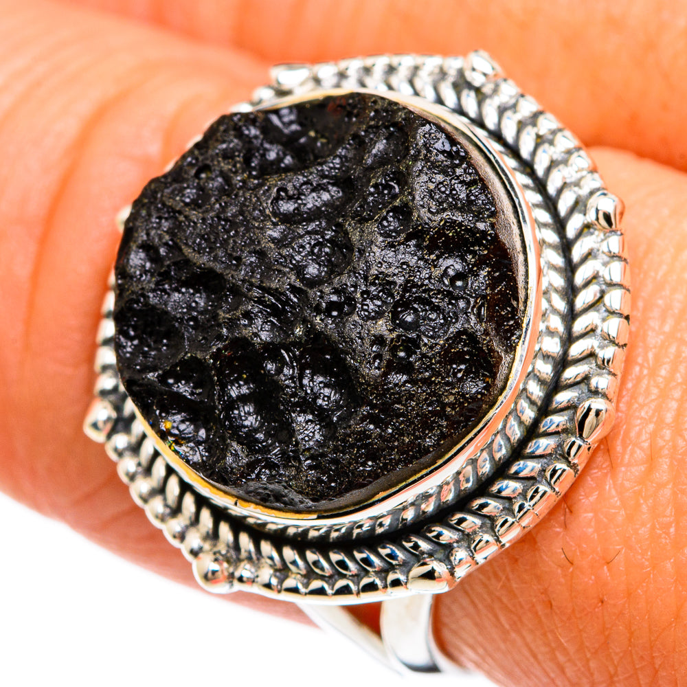 Tektite Rings handcrafted by Anasilvercos - RING81356