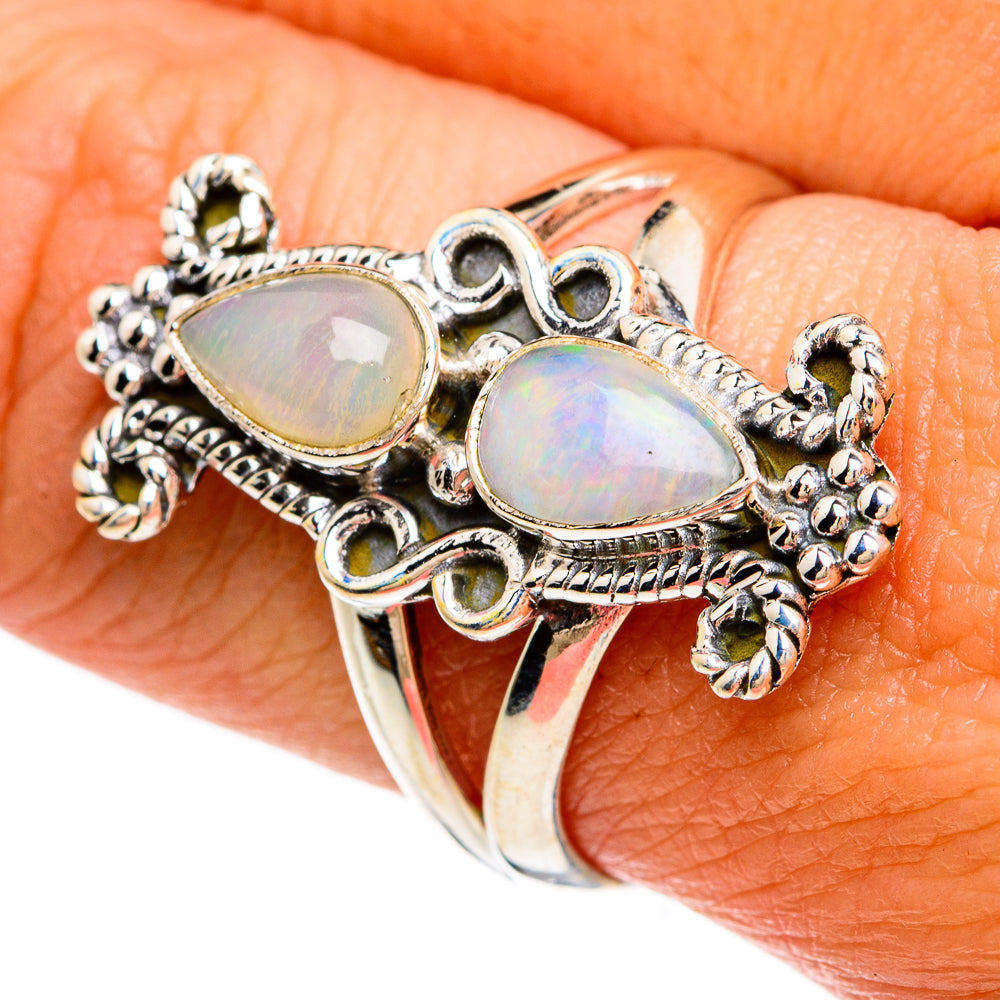 Ethiopian Opal Rings handcrafted by Anasilvercos - RING81365