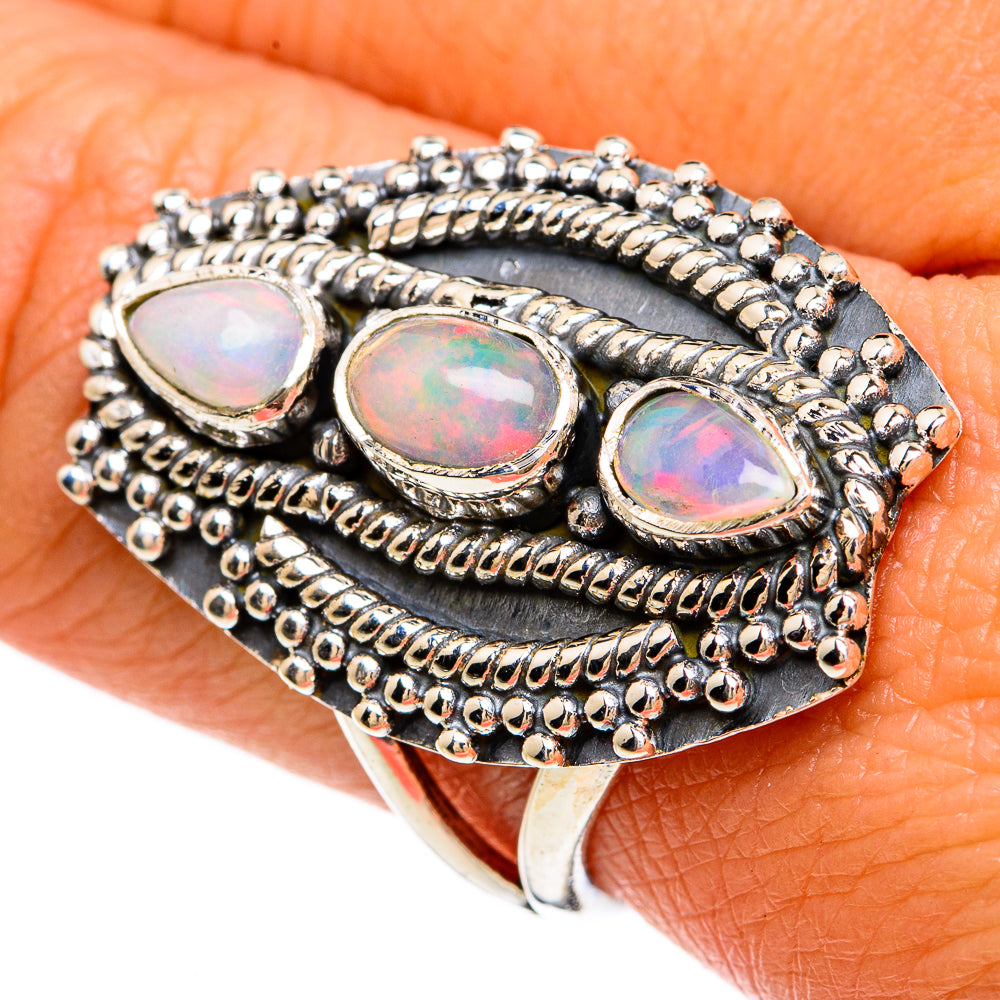 Ethiopian Opal Rings handcrafted by Anasilvercos - RING81400