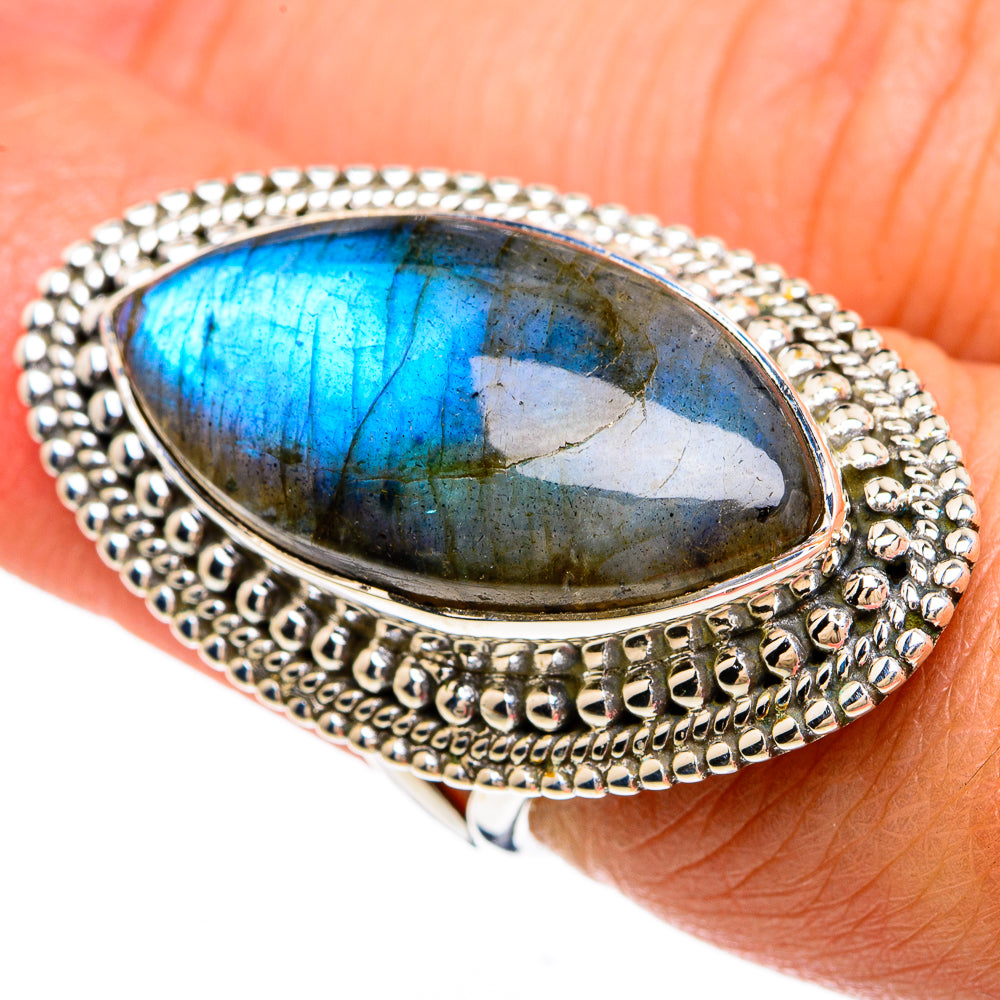 Labradorite Rings handcrafted by Anasilvercos - RING81440