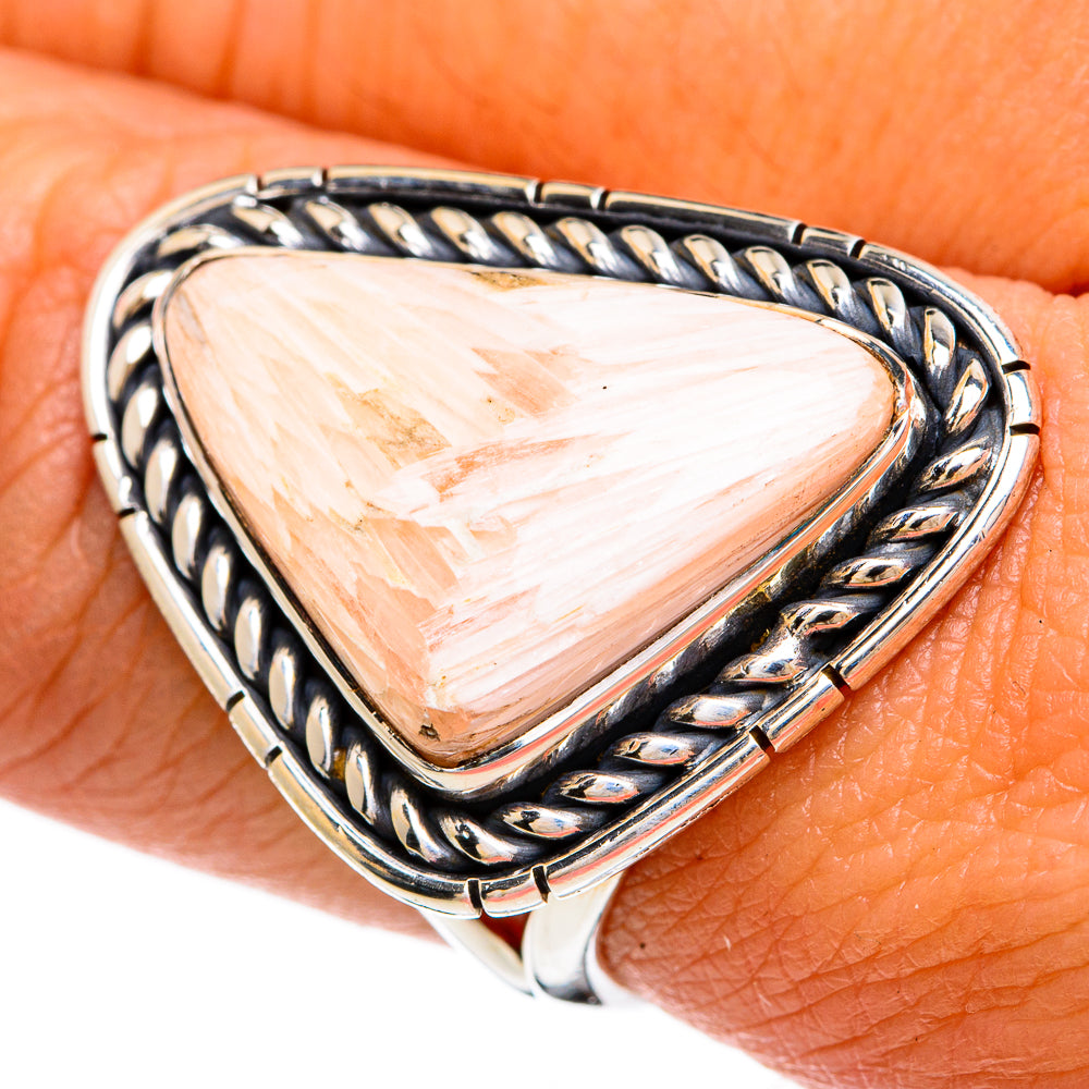 Scolecite Rings handcrafted by Anasilvercos - RING81451