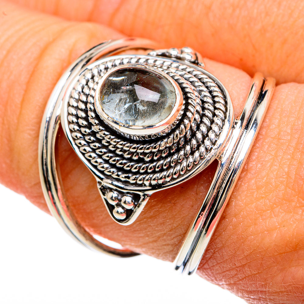Aquamarine Rings handcrafted by Anasilvercos - RING81468