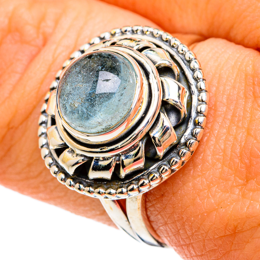 Aquamarine Rings handcrafted by Anasilvercos - RING81474