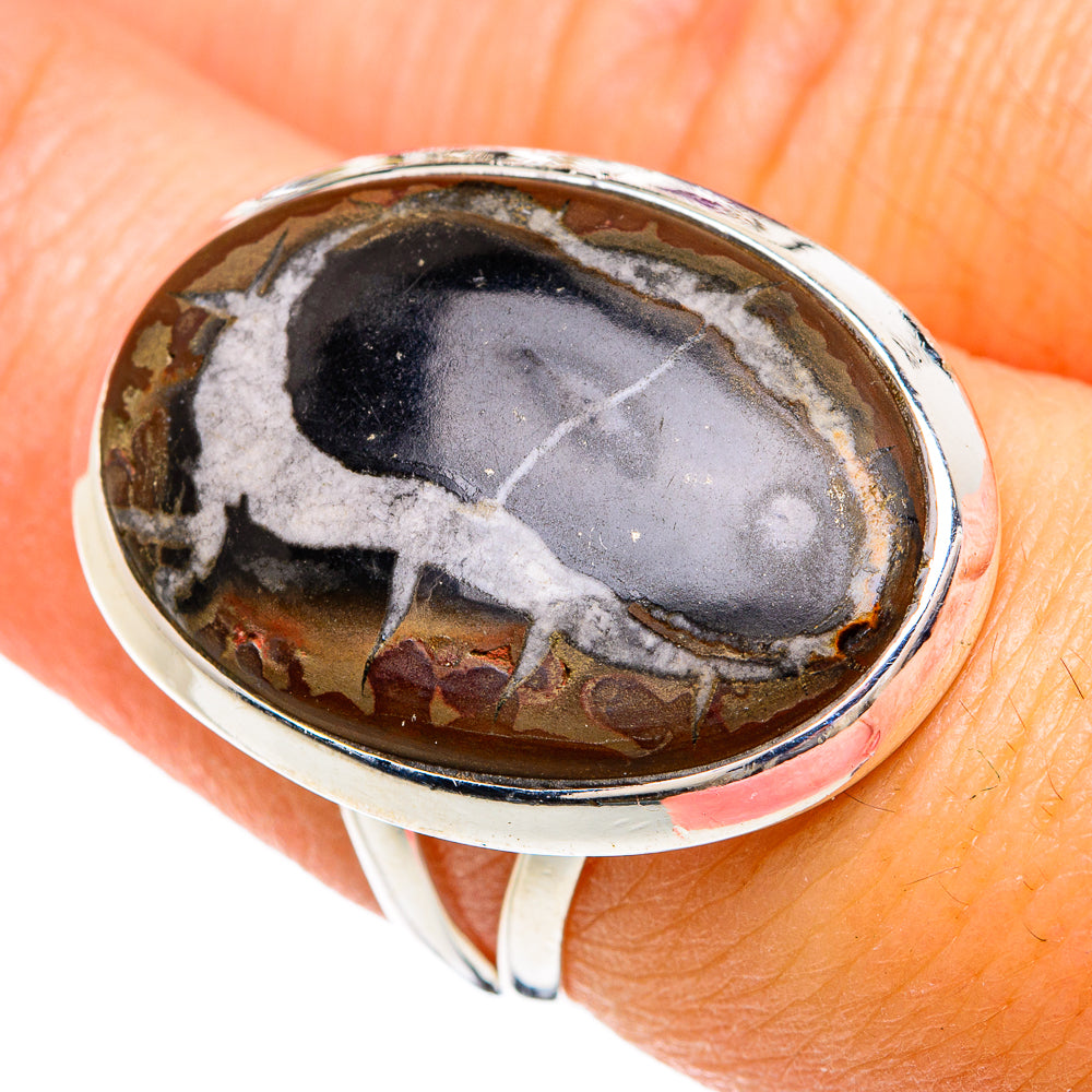 Septarian Geode Rings handcrafted by Anasilvercos - RING81479