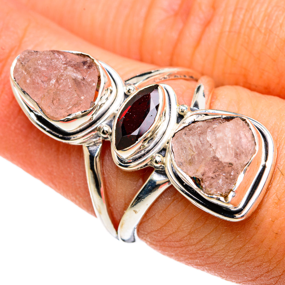 Rose Quartz Rings handcrafted by Anasilvercos - RING81484