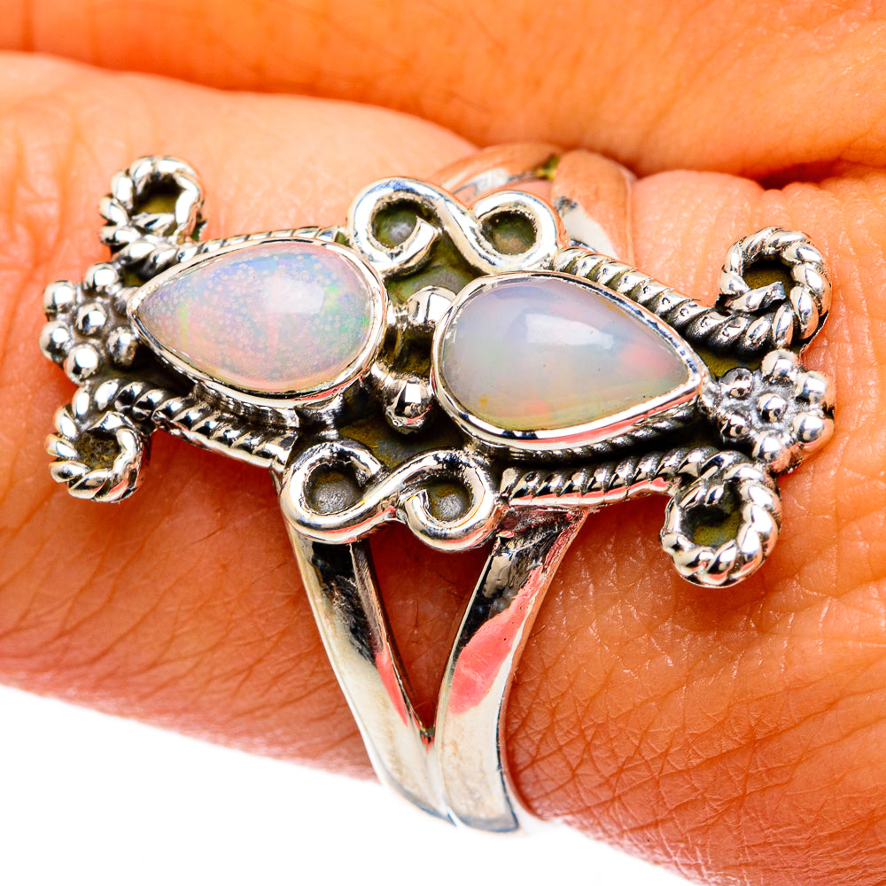 Ethiopian Opal Rings handcrafted by Anasilvercos - RING81497