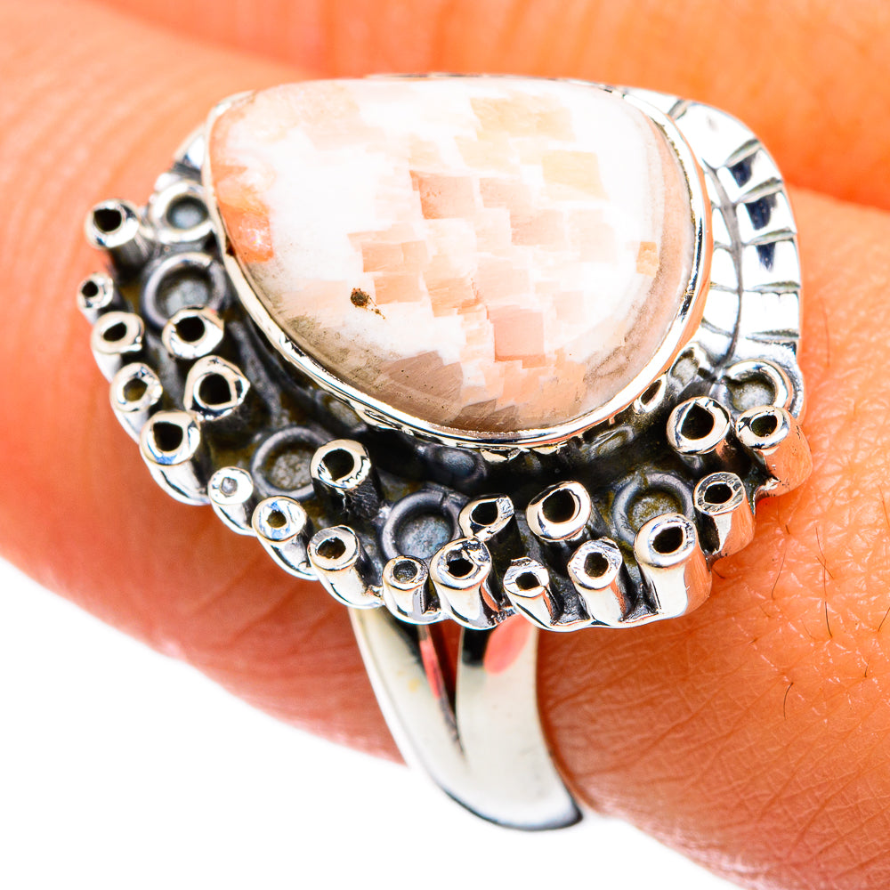 Scolecite Rings handcrafted by Anasilvercos - RING81518