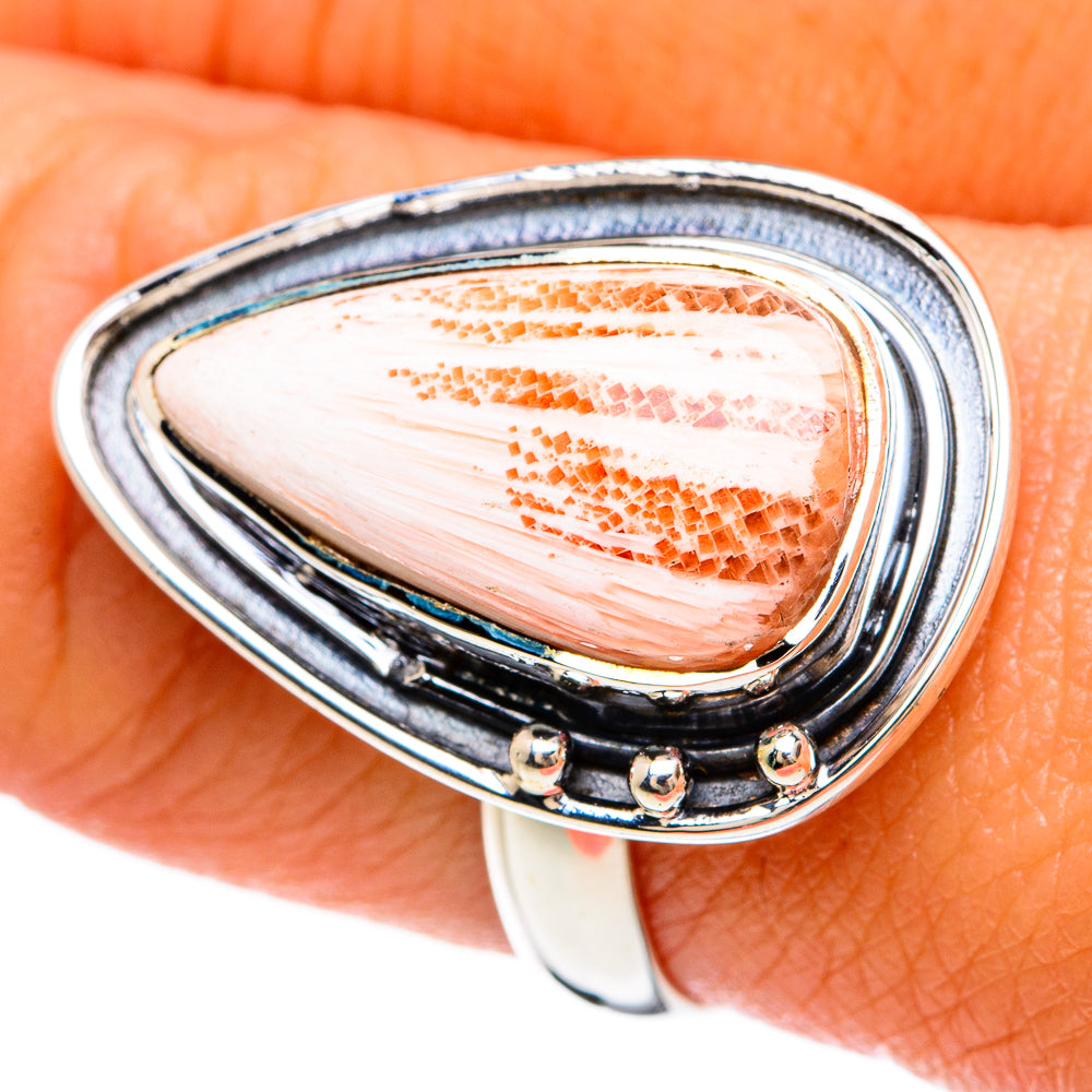 Scolecite Rings handcrafted by Anasilvercos - RING81519