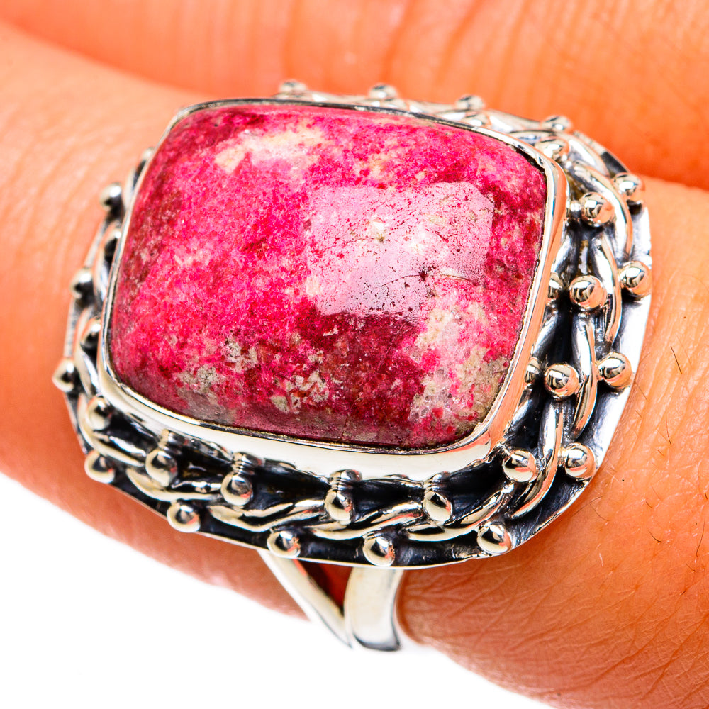 Thulite Rings handcrafted by Anasilvercos - RING81520