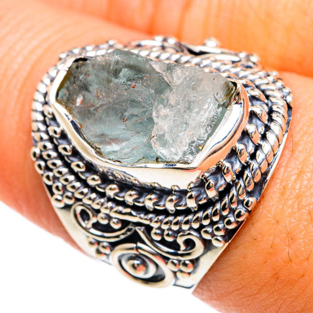 Aquamarine Rings handcrafted by Anasilvercos - RING81543
