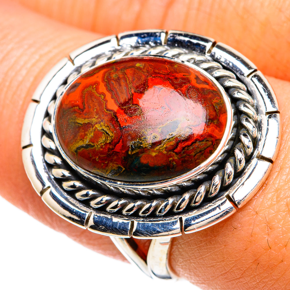 Ocean Jasper Rings handcrafted by Anasilvercos - RING81552