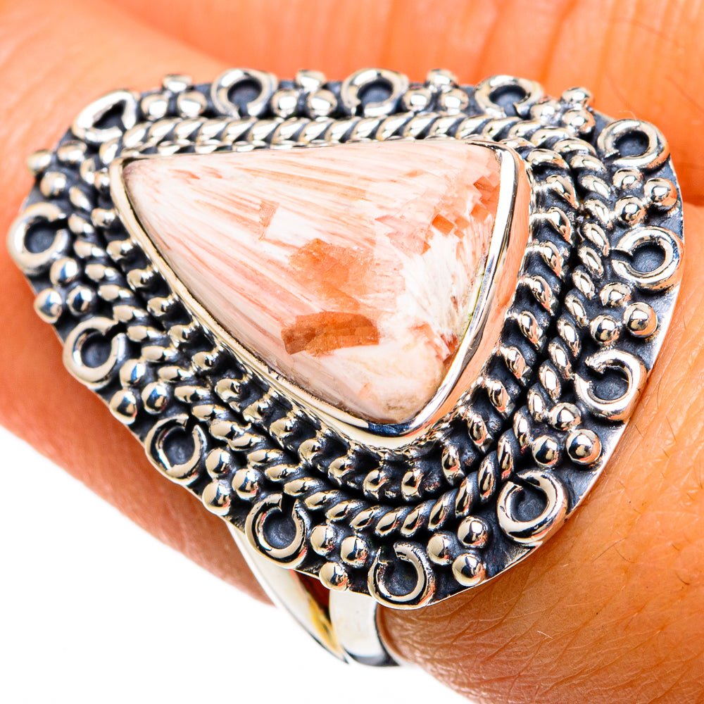 Scolecite Rings handcrafted by Anasilvercos - RING81555