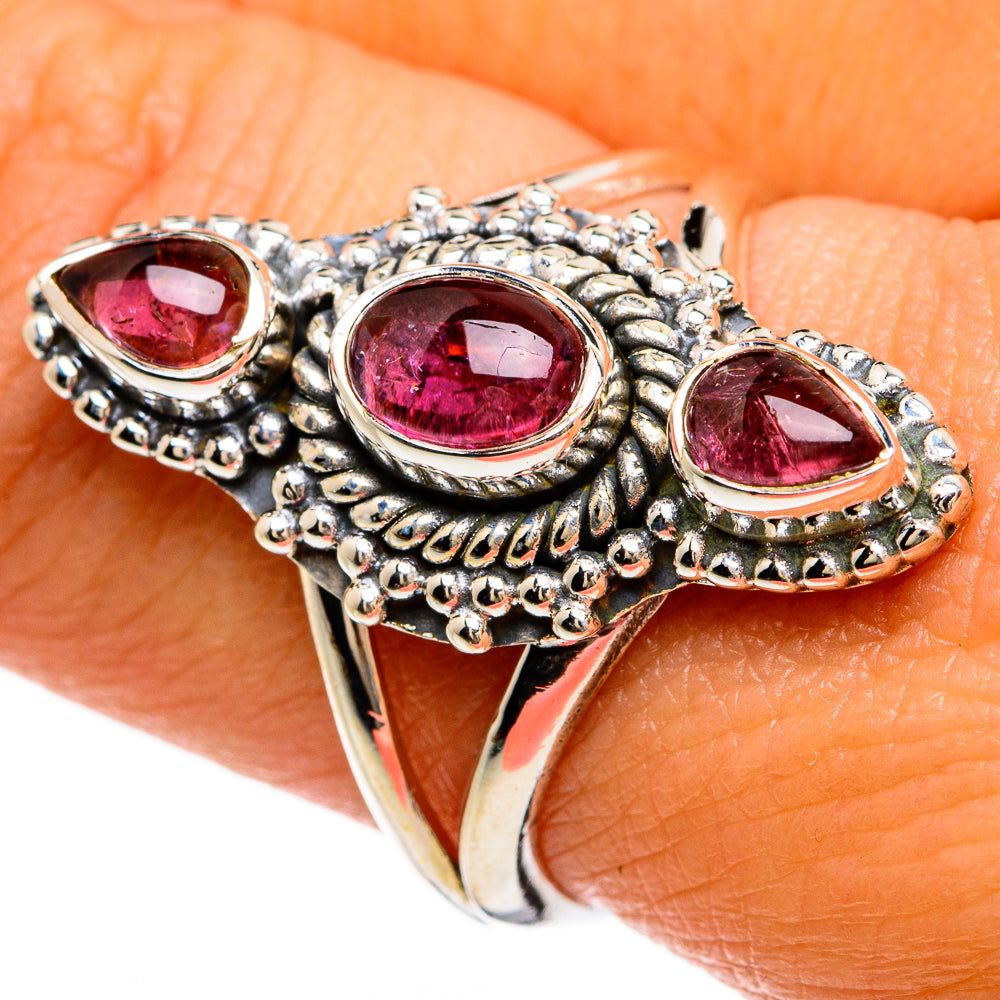 Pink Tourmaline Rings handcrafted by Anasilvercos - RING81559