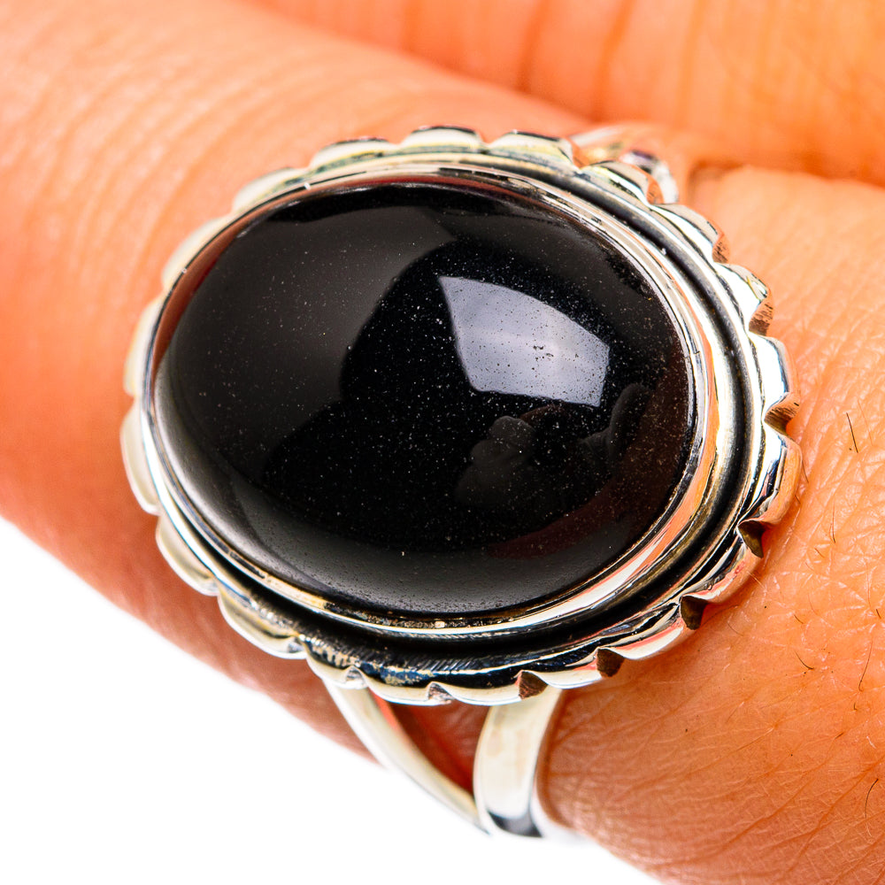 Black Onyx Rings handcrafted by Anasilvercos - RING81565