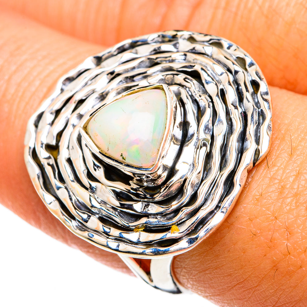 Ethiopian Opal Rings handcrafted by Anasilvercos - RING81569