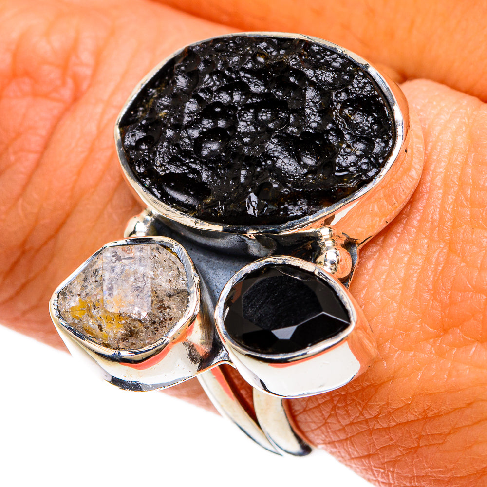 Tektite Rings handcrafted by Anasilvercos - RING81596