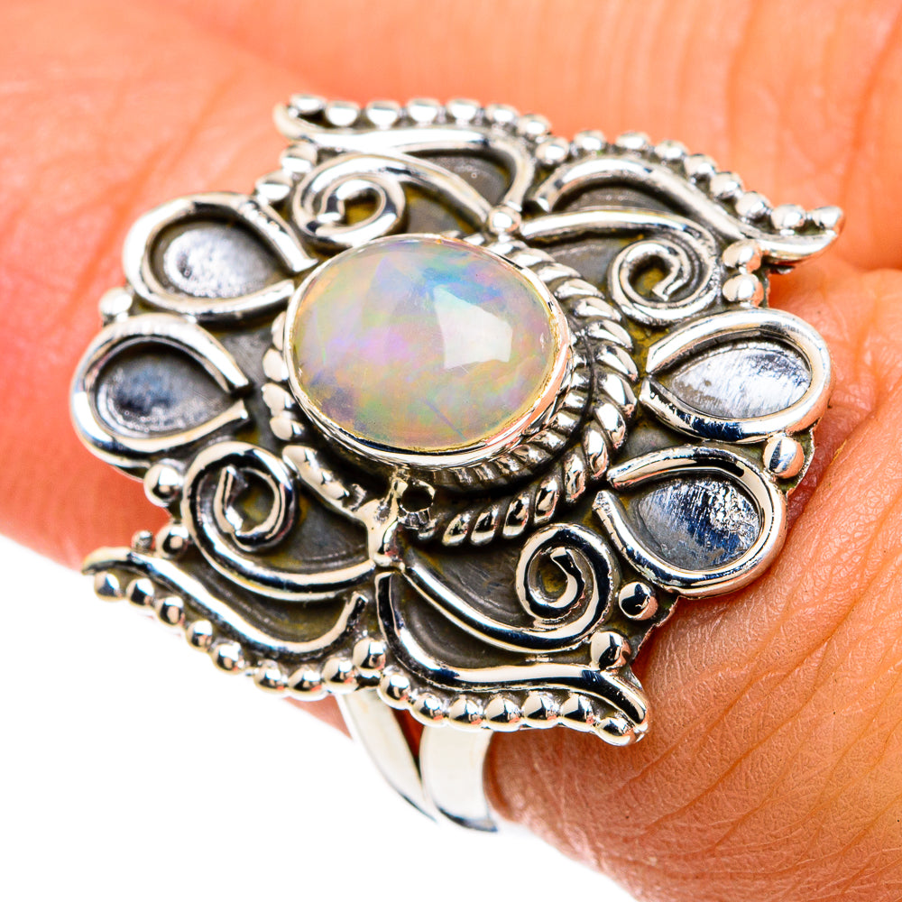 Ethiopian Opal Rings handcrafted by Anasilvercos - RING81600