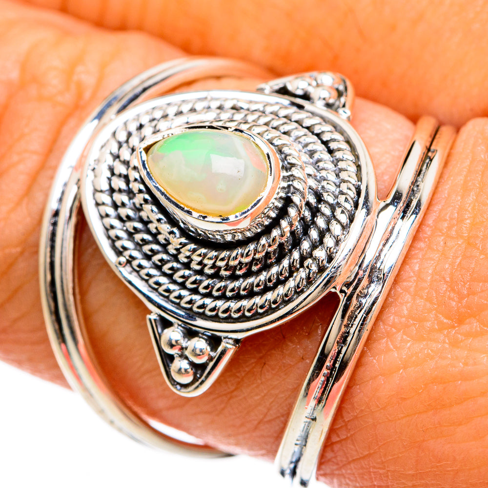 Ethiopian Opal Rings handcrafted by Anasilvercos - RING81601