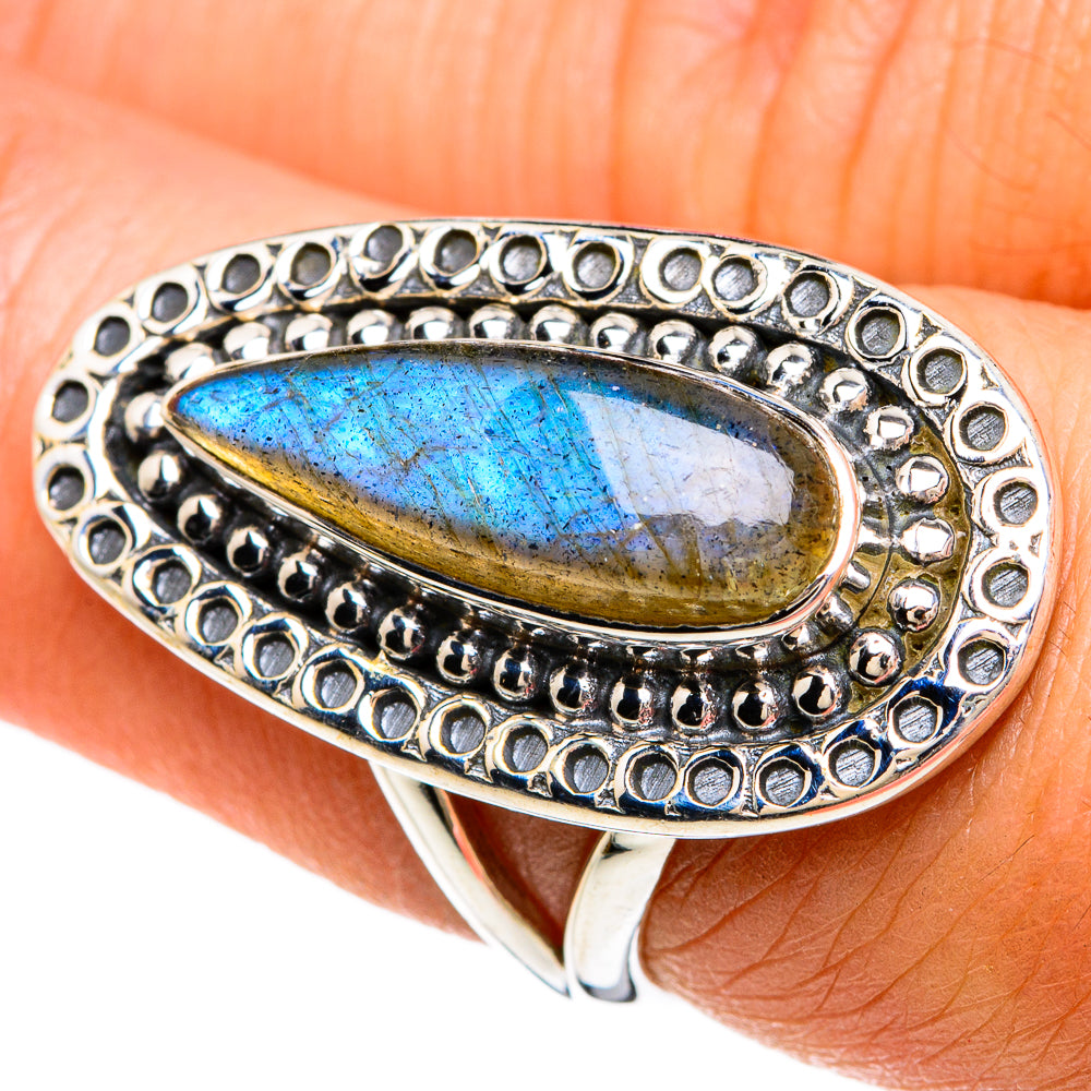 Labradorite Rings handcrafted by Anasilvercos - RING81633