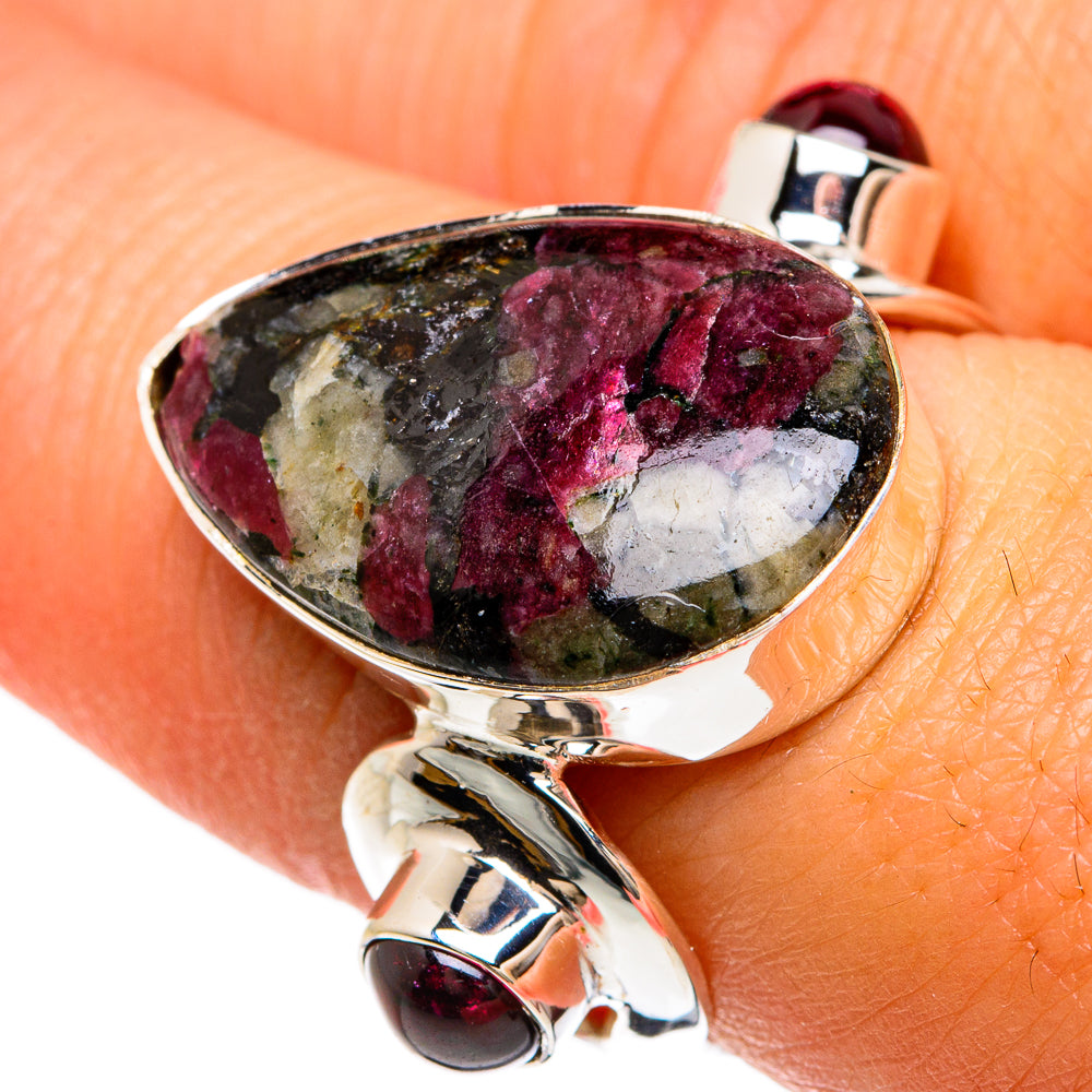 Russian Eudialyte Rings handcrafted by Anasilvercos - RING81650