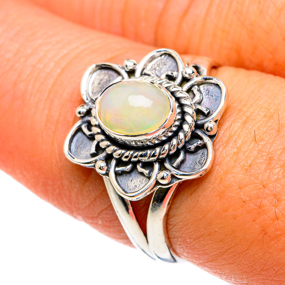 Ethiopian Opal Rings handcrafted by Anasilvercos - RING81662