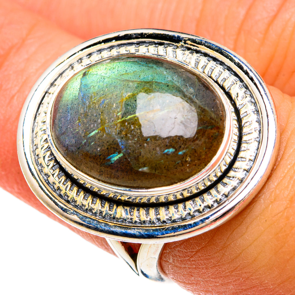 Labradorite Rings handcrafted by Anasilvercos - RING81667