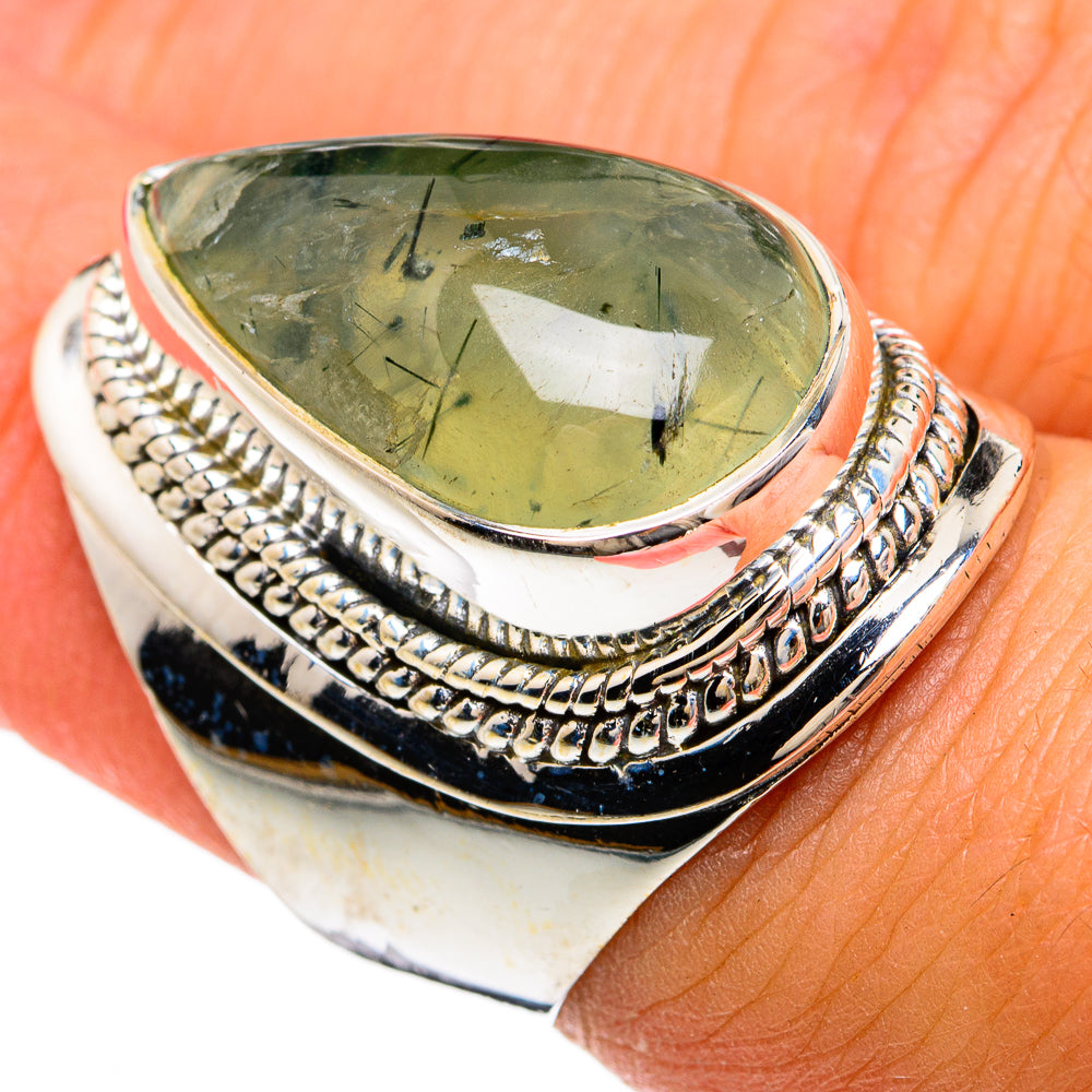 Prehnite Rings handcrafted by Anasilvercos - RING81671