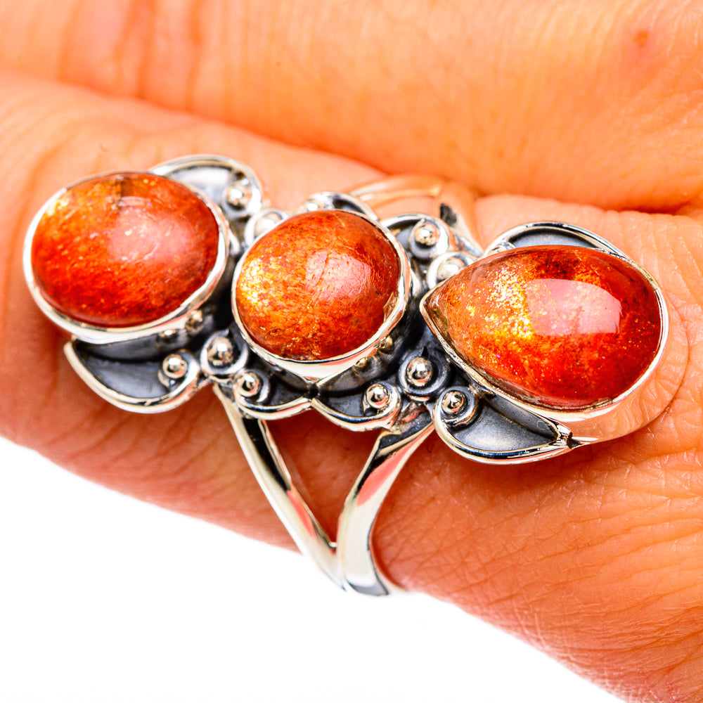 Sunstone Rings handcrafted by Anasilvercos - RING81677