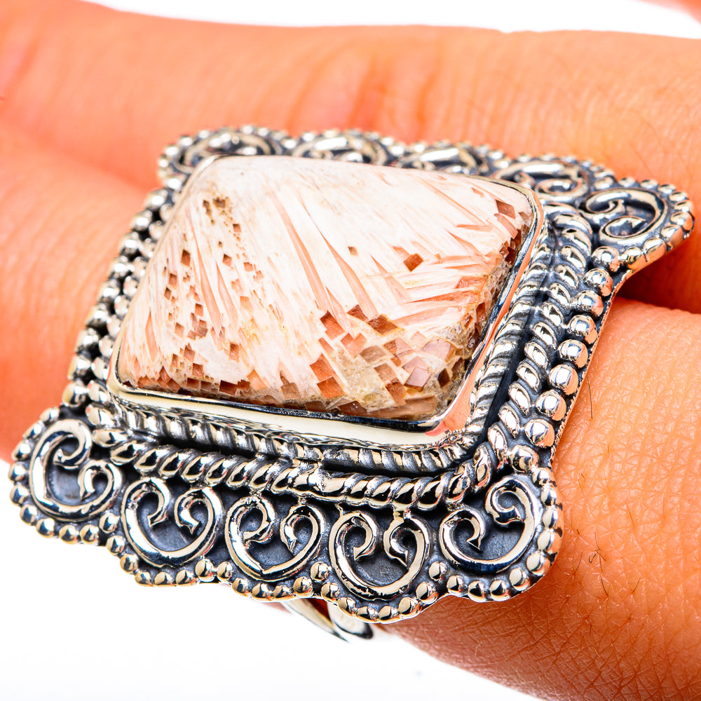 Scolecite Rings handcrafted by Anasilvercos - RING81678