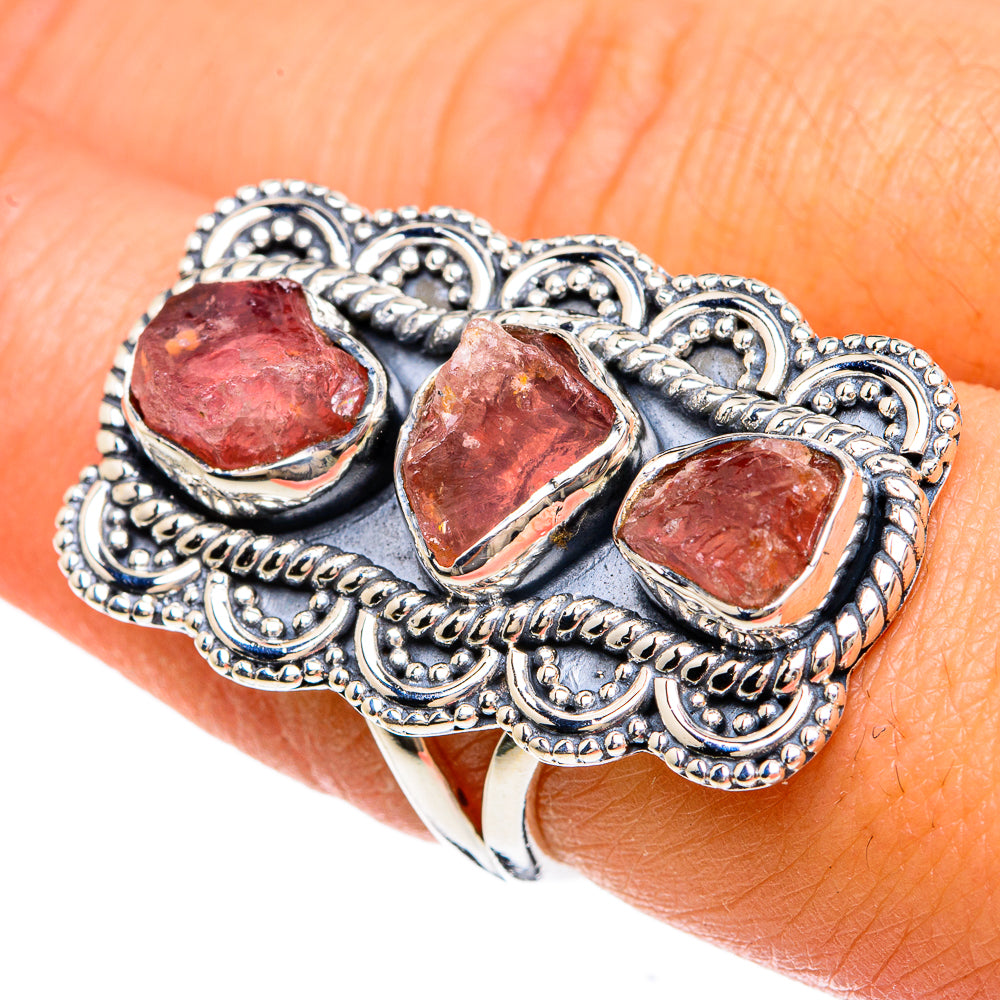 Pink Tourmaline Rings handcrafted by Anasilvercos - RING81679