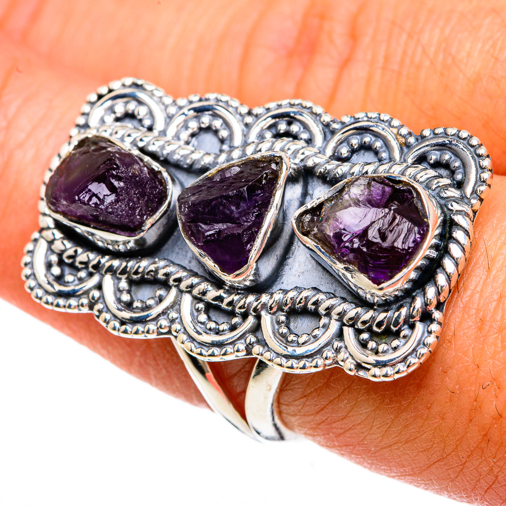 Amethyst Rings handcrafted by Anasilvercos - RING81682