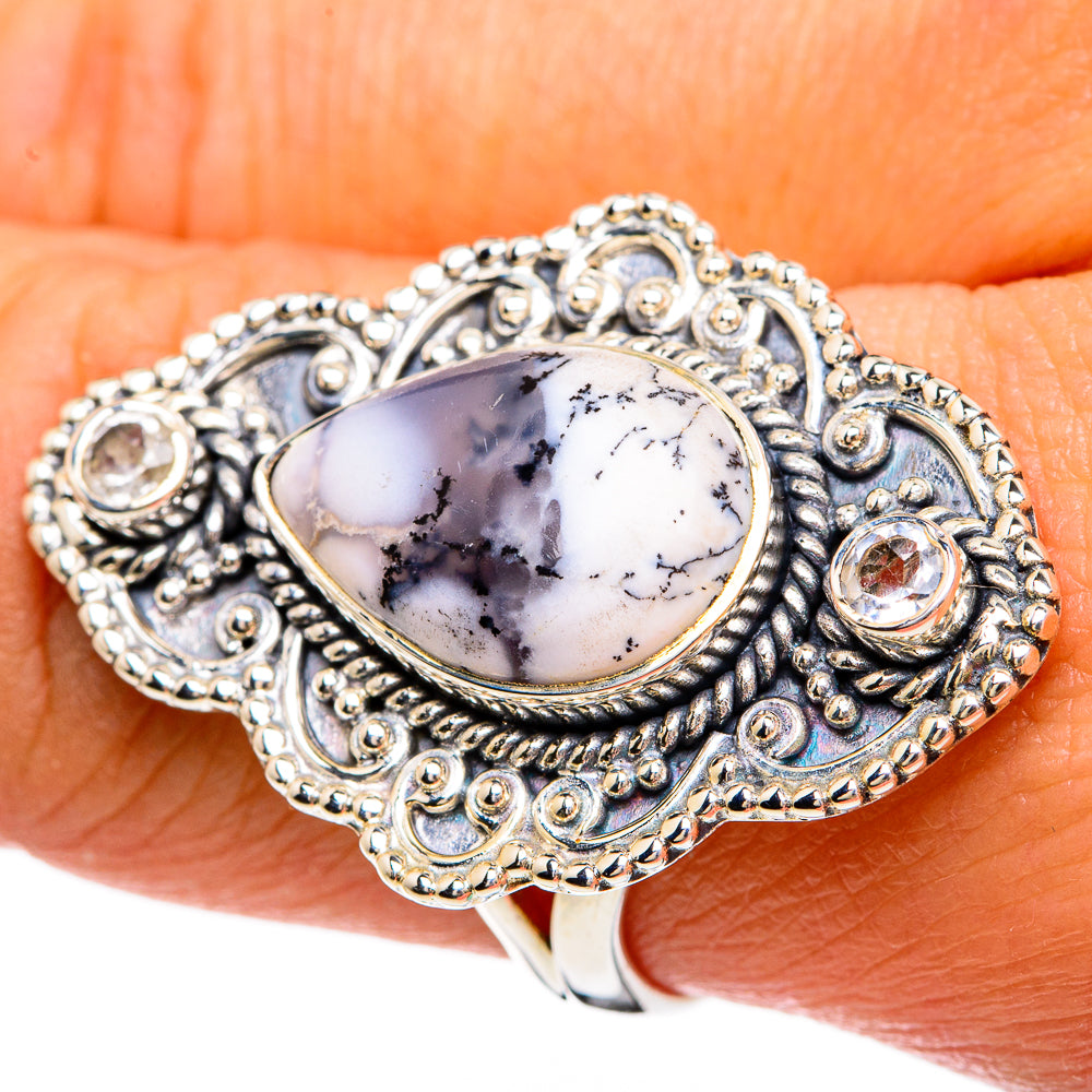 Dendritic Opal Rings handcrafted by Anasilvercos - RING81688