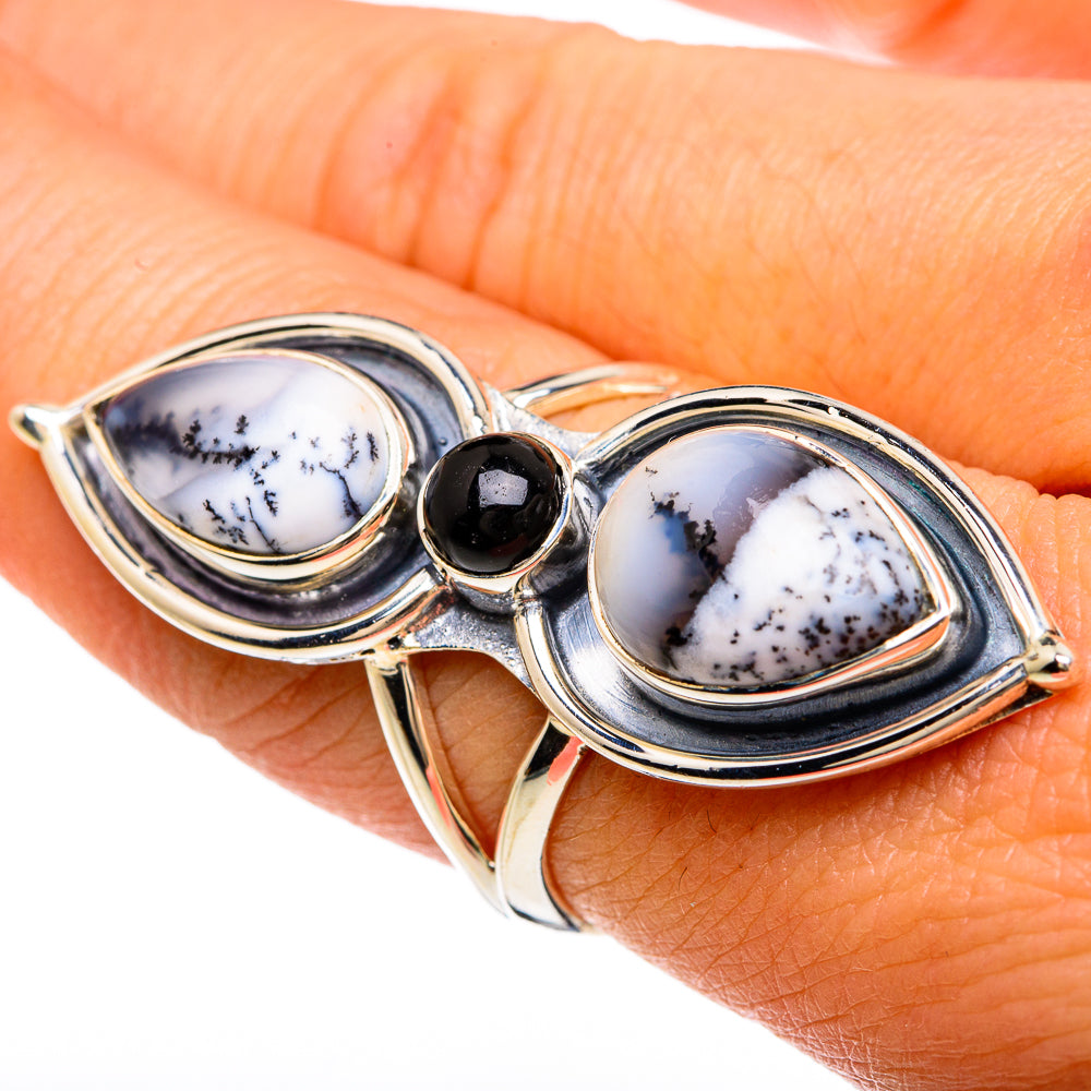 Dendritic Opal Rings handcrafted by Anasilvercos - RING81691