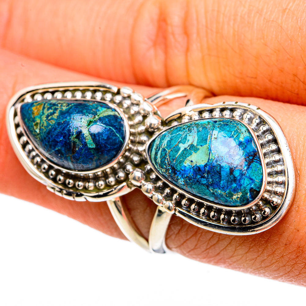 Azurite Rings handcrafted by Anasilvercos - RING81697