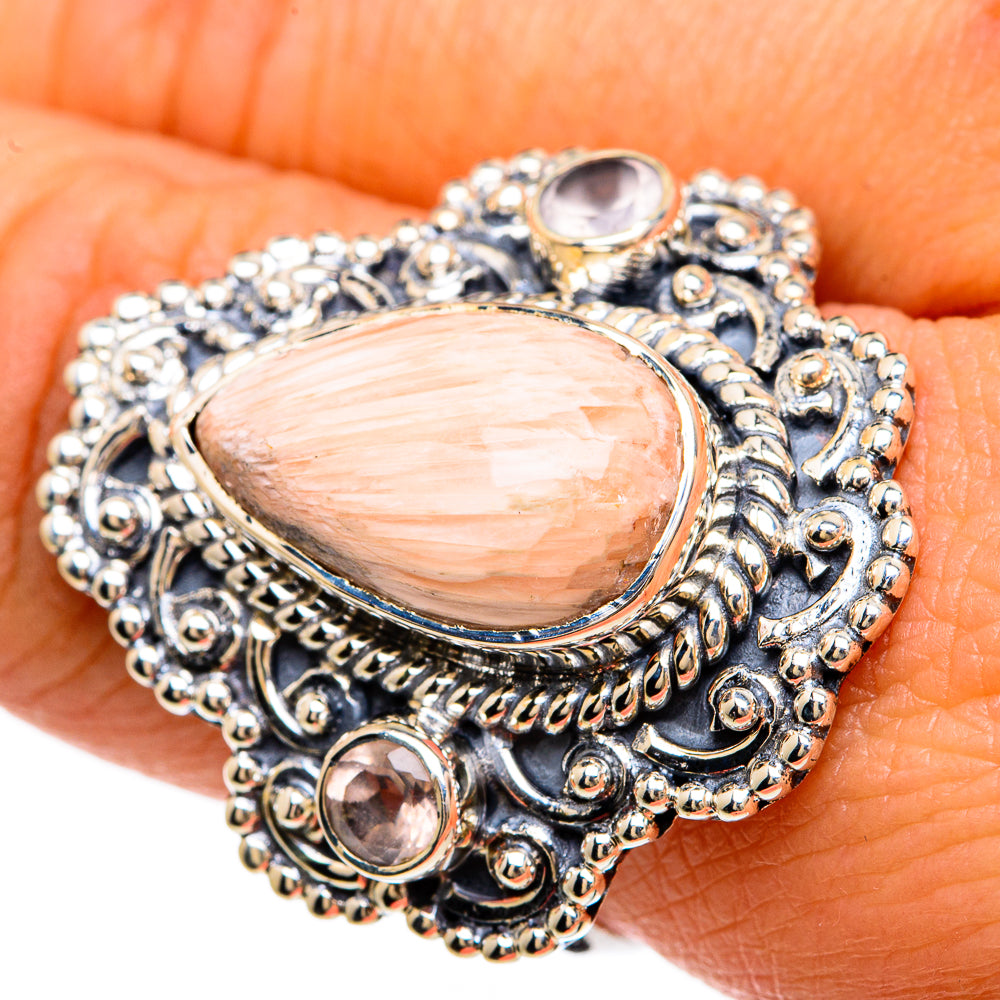 Scolecite Rings handcrafted by Anasilvercos - RING81715