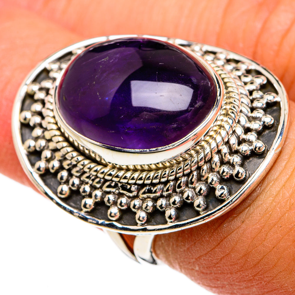 Amethyst Rings handcrafted by Anasilvercos - RING81720