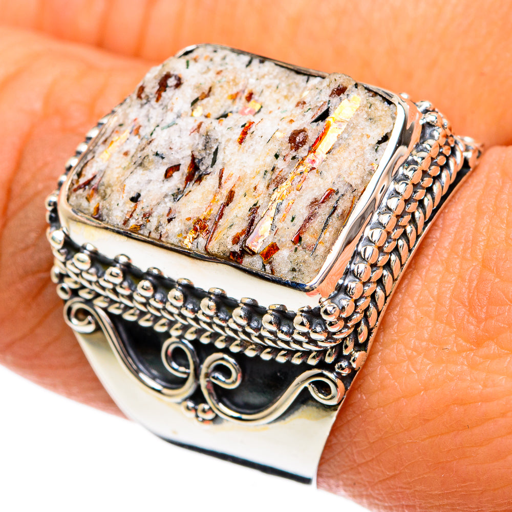 Astrophyllite Rings handcrafted by Anasilvercos - RING81748