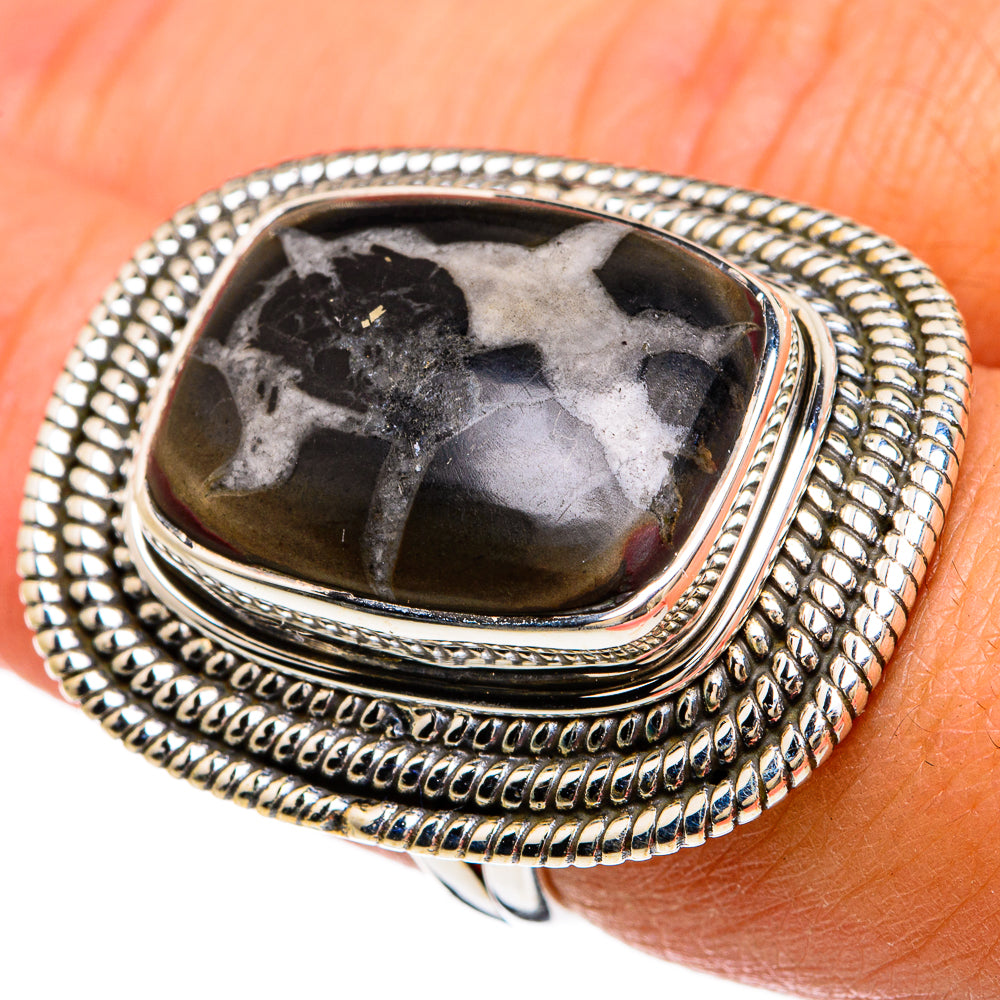 Septarian Geode Rings handcrafted by Anasilvercos - RING81756