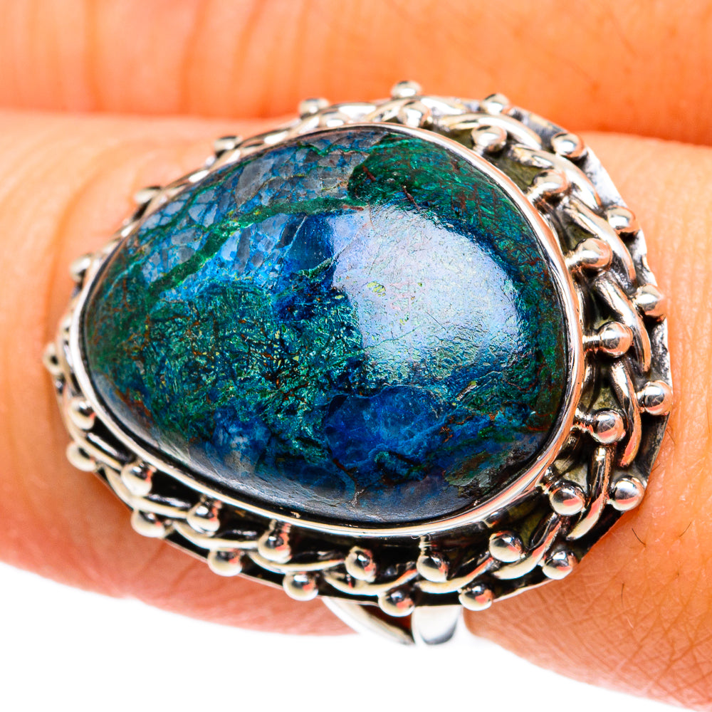 Chrysocolla Rings handcrafted by Anasilvercos - RING81768