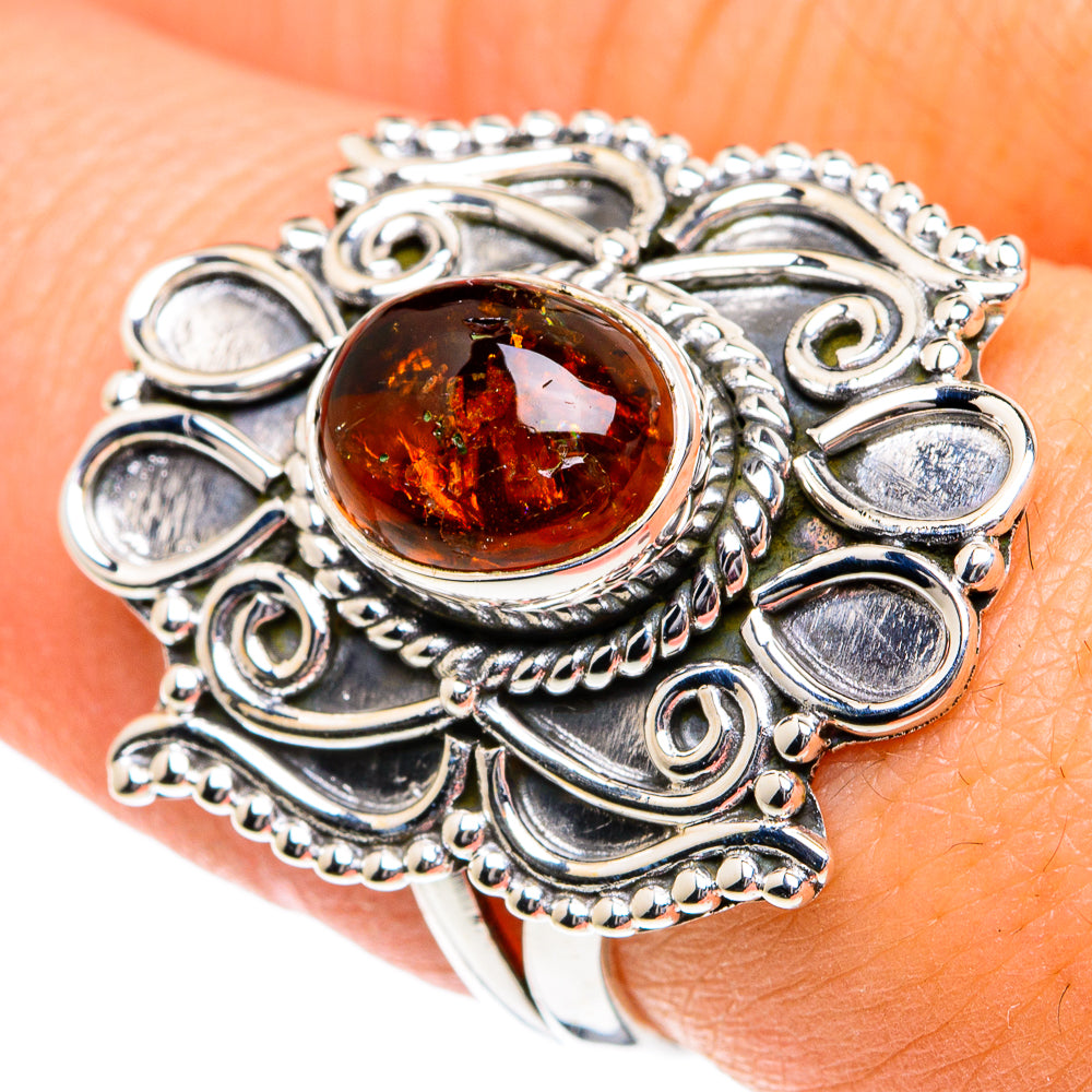 Baltic Amber Rings handcrafted by Anasilvercos - RING81786